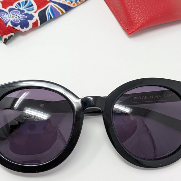 Karen Walker Sunglasses, Black main image 8